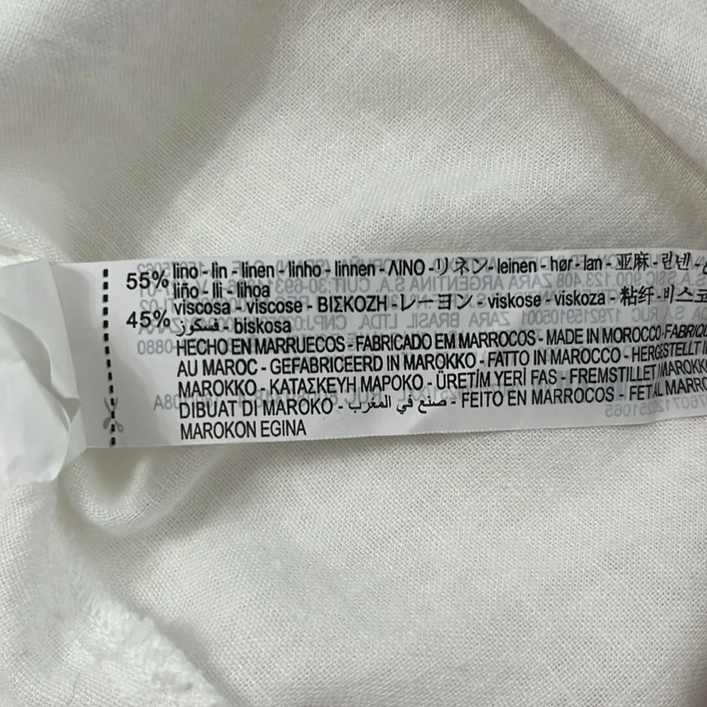 Zara linen blend asymmetrical dress - Picture 7 of 7
